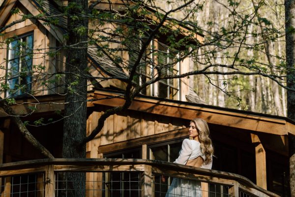 Luxury Mountain View Gatlinburg Wedding Photos Treehouse Grove