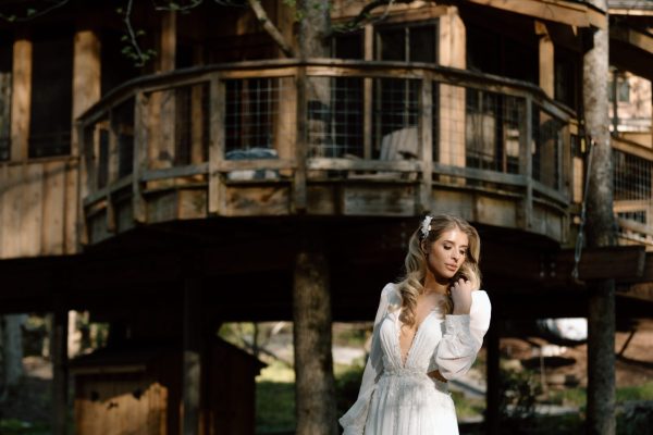 Luxury Mountain View Gatlinburg Wedding Photos Treehouse Grove